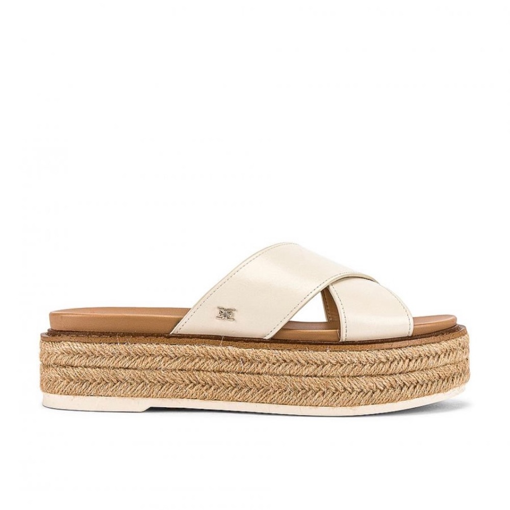 Sam Edelman Cream Platform Sandals
